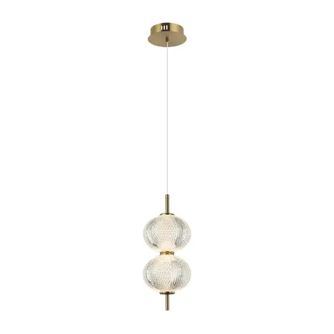 Lampa sufitowa LAZIE 10W LED złota mosiądz 1000Lm Italux PND-29038-2-GD