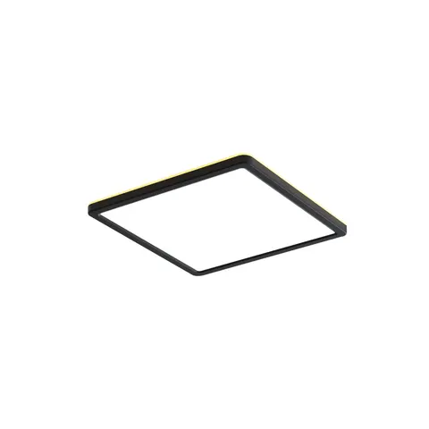 Plafon ALERIA 22W LED czarny kwadrat zmiana barwy światła Italux PLF-39573-230S-22W-BL