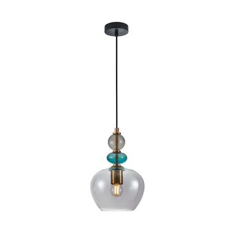 Lampa wisząca BUSCO 1A klosz dymiony