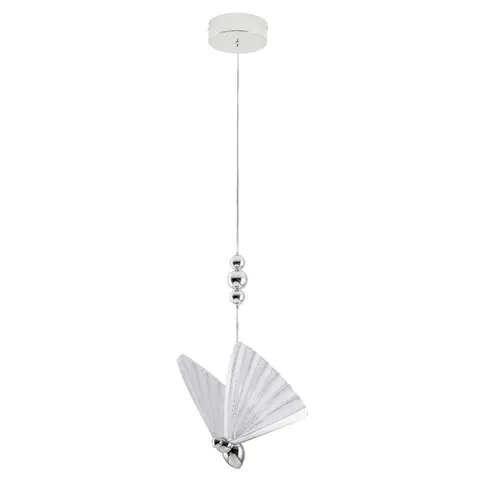 Lampa wisząca sufitowa Mariposa LP-1715/1P CH Light Prestige LED Zintegrowane Akryl/Metal Chrom/Transparentny.