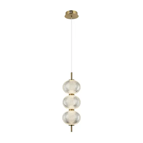Lampa sufitowa LAZIE 13W LED złota mosiądz 1300Lm Italux PND-29038-3-GD
