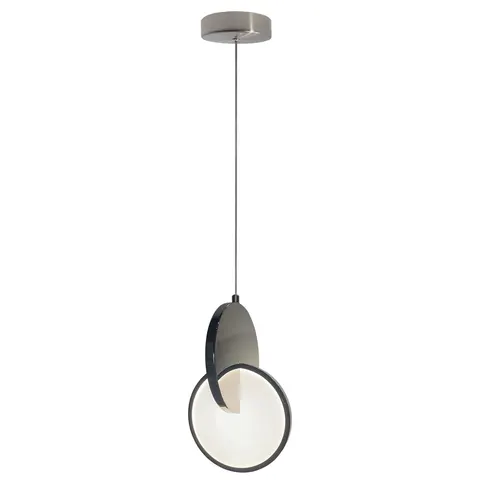 Chromowana lampa wisząca Circlo LED CTT nad stół w jadalni LP-1311/1P CH Light Prestige