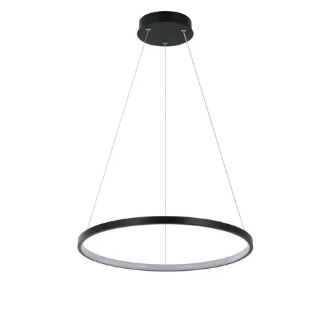 Lampa wisząca RING LED z barwą neutralną do nowoczesnego salonu LP-909/1P 4S BK Light Prestige
