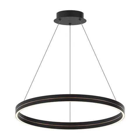 Lampa sufitowa GRAVITY 36W LED czarna złota Ring Milagro ML1183