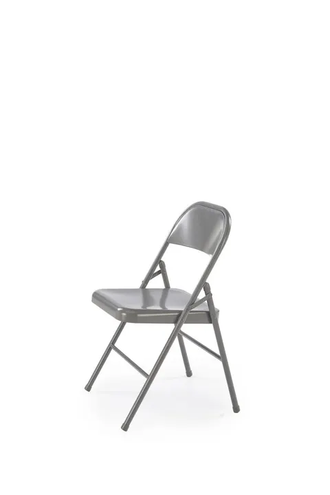 K565 krzesło metalowe składane szare