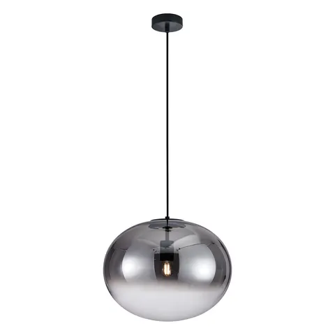 Lampa wisząca CAMPANIA ML0341 Milagro 1xE27 max 60W LED Metal + Szkło Czarny