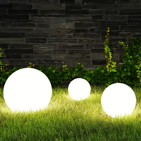 Lampa kula ogrodowa 60 cm biała GLOBO EKO0459 E27