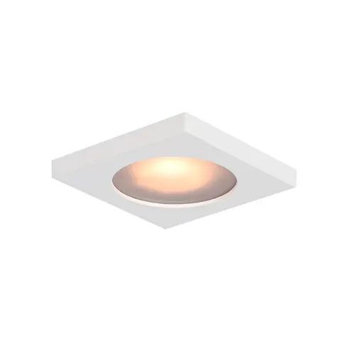 Oprawa sufitowa ANTAR biała kwadrat 1xGU10 IP44 łazienka Italux DL-26385S-GU10-WH