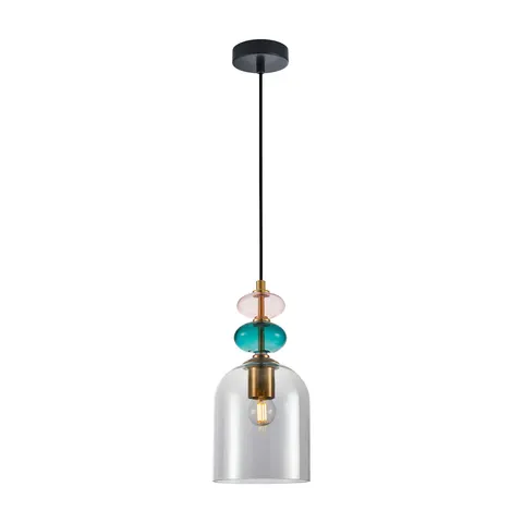 Lampa wisząca Busco 1B klosz dymiony