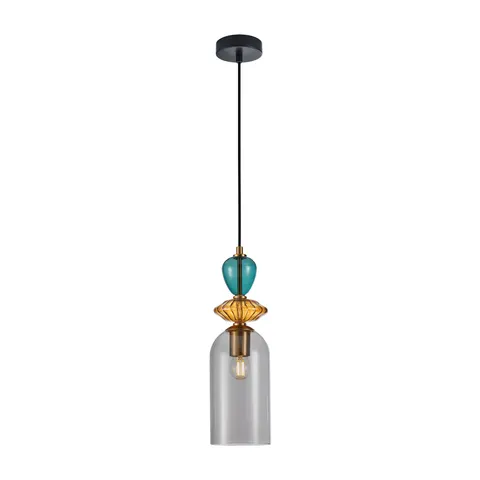 Lampa wisząca Busco 1C klosz dymiony