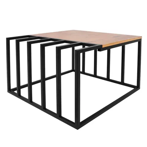 Stolik kawowy KS-27 w stylu loft lamele