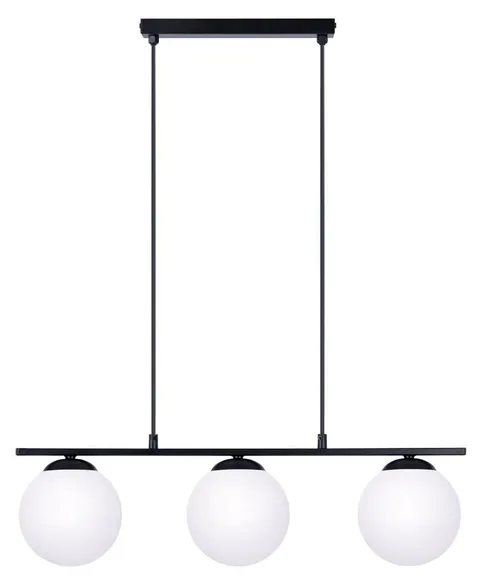GLOBE 3 LAMPA WISZĄCA CZARNY