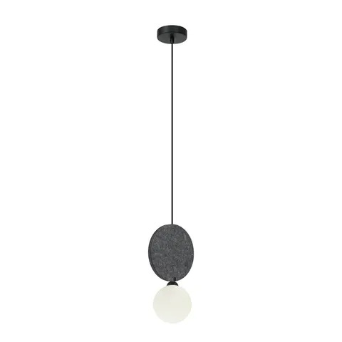 Lampa sufitowa ANDREA 1xG9 czarna szara Italux PND-59779-1M-GR