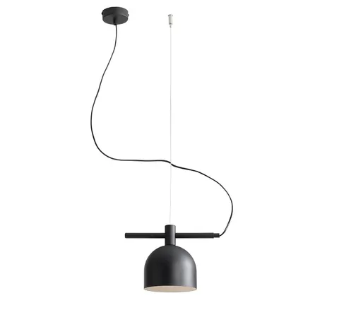 Lampa sufitowa wisząca czarna BERYL