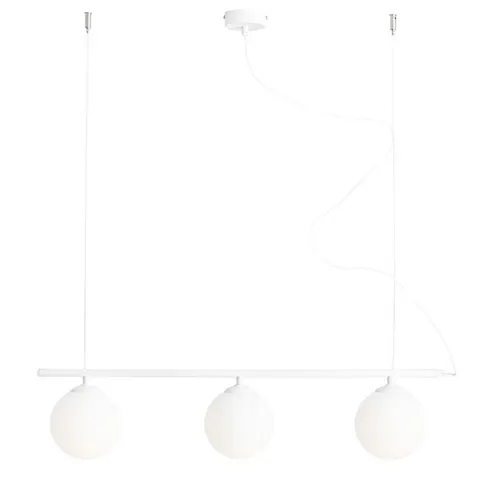 Lampa wisząca sufitowa BERYL GLASS 3 biała