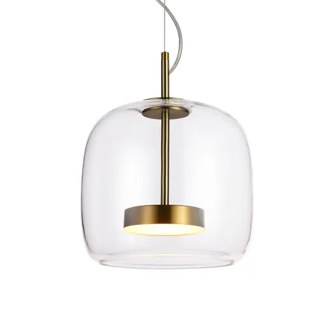 Lampa sufitowa CASTE 10W LED złota 850Lm 3000K Italux PND-17760A-BRSS-CL