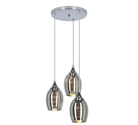 Lampa wisząca srebrna MARINA 3
