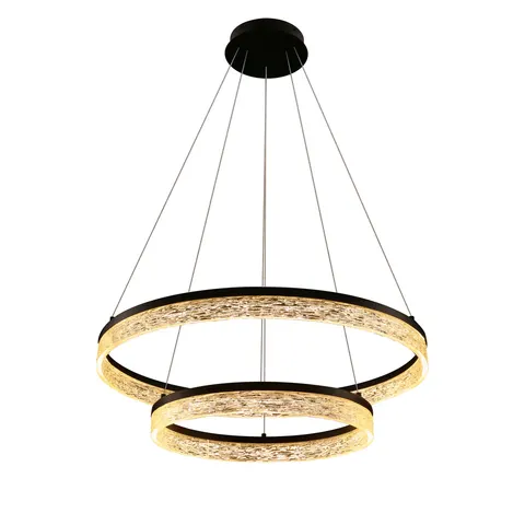 Lampa wisząca FROZI led 38W LED 3000K czarna