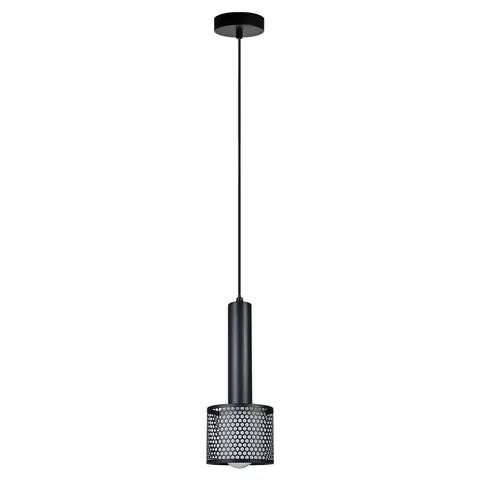 Lampa wisząca sufitowa Amo LP-0702/1P BK Light Prestige 1x15W E27 Metal Czarny