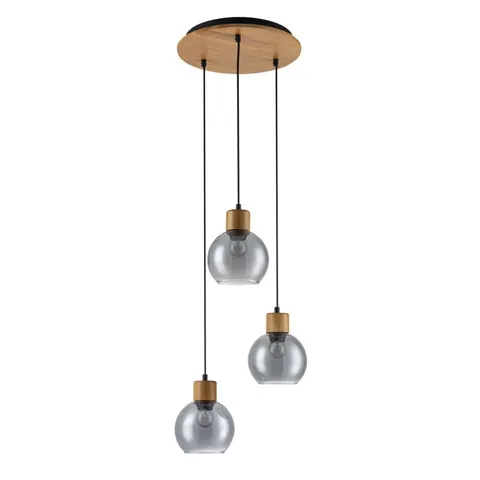 Lampa wisząca VELMA 3 dymiony klosz