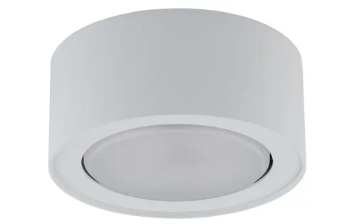 Biała mała okrągła lampka sufitowa podszafkowa Nowodvorski 8202 Flea GX53 4,5cm x 10cm