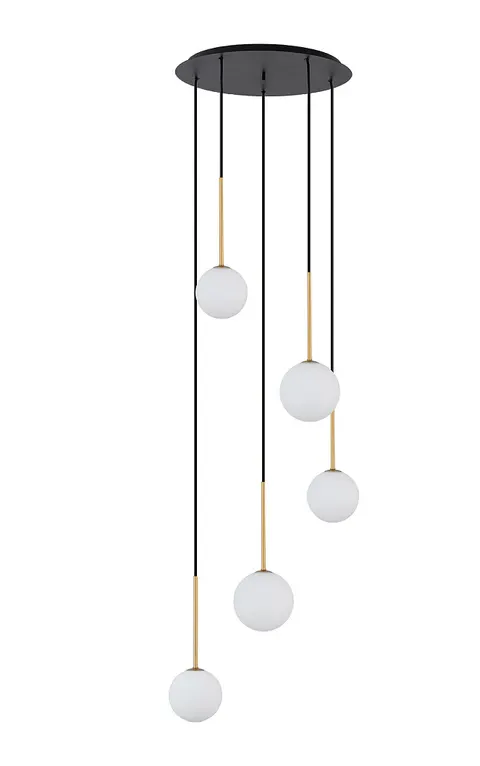 Lampa wisząca KARO 10303 Nowodvorski 5xG9 12W only LED Stal lakierowana Czarny