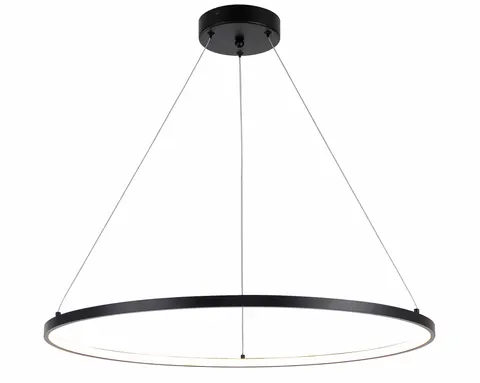 HORIK 60cm lampa sufitowa wisząca czarna