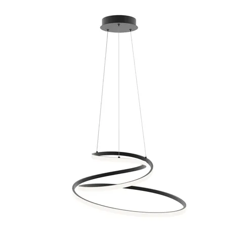 Lampa sufitowa LORILA czarna 60W LED wisząca Ring Italux PND-2168-M-BK