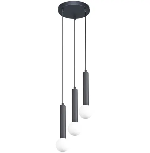 Lampa sufitowa, wisząca FILANO 3 czarna