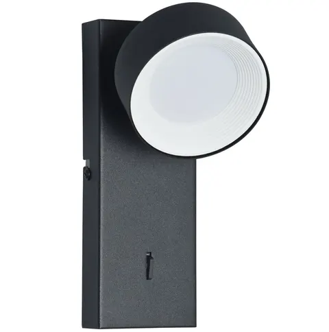 Lampa ścienna, kinkiet FONTEN czarna