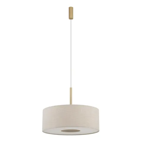 Lampa wisząca SANTANA M 11652 Nowodvorski kremowa, złote wykończenia – elegancka lampa gwint E27 do jadalni