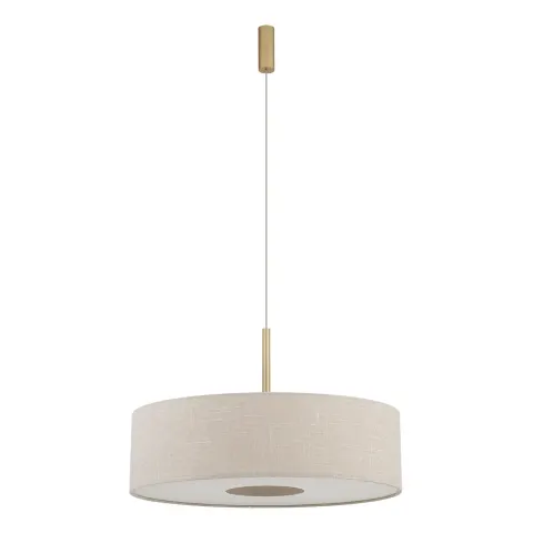 Lampa wisząca kremowa SANTANA L 11653 Nowodvorski duży abażur 65 cm