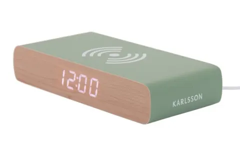 Budzik elektroniczny RETRO FLAT zielony