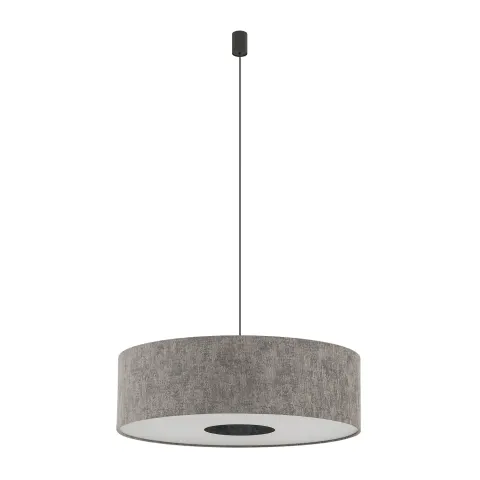 Lampa wisząca LAGO L 11675 Nowodvorski Lighting szary klosz tkaninowy 1xE27