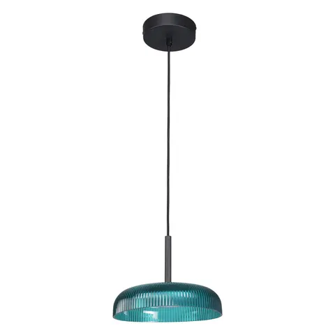 Lampa sufitowa COLLE niebieska zielona 12W LED 1500Lm 3000K Italux PND-48529-BK-BLU