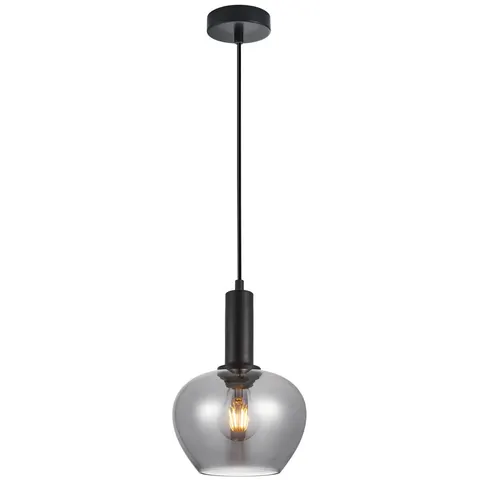 Lampa sufitowa wisząca STABLA czarna dymiona