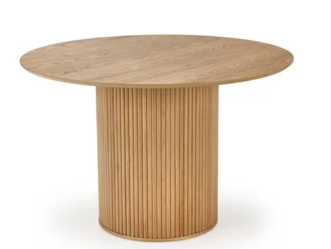 Stół okrągły LOPEZ 120 cm dąb naturalny