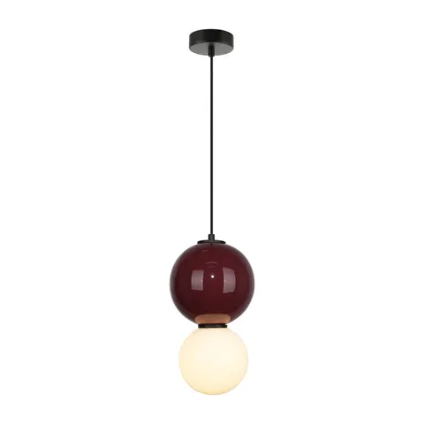 Lampa sufitowa, wisząca PIEVE bordowa