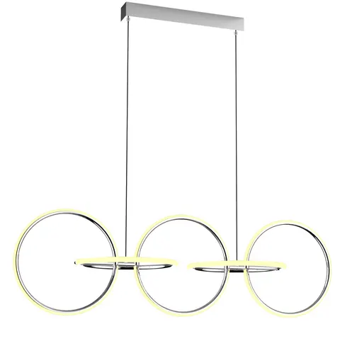 KOS lampa sufitowa wisząca chromowana LED