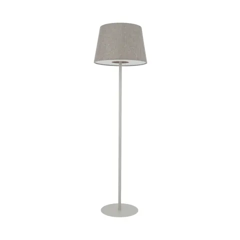 Lampa podłogowa TUTOIA 11683 Nowodvorski beżowa z abażurem nowoczesna lampa stojąca E27 do sypialni