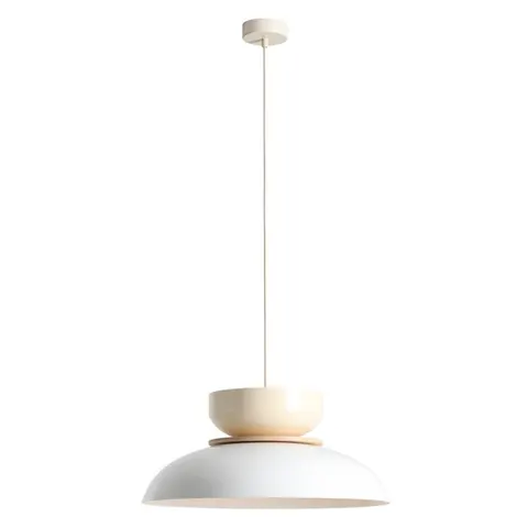 Lampa sufitowa wisząca ALDO biała, kremowa