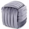 Puf BRUNI velvet szary