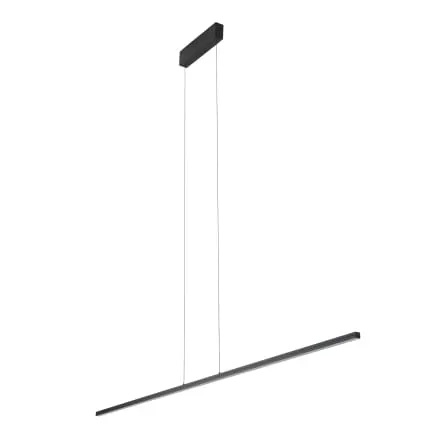 Czarna lampa wisząca podłużna listwa 180cm Nowodvorski 10850 Bar L LED 27W 4000K