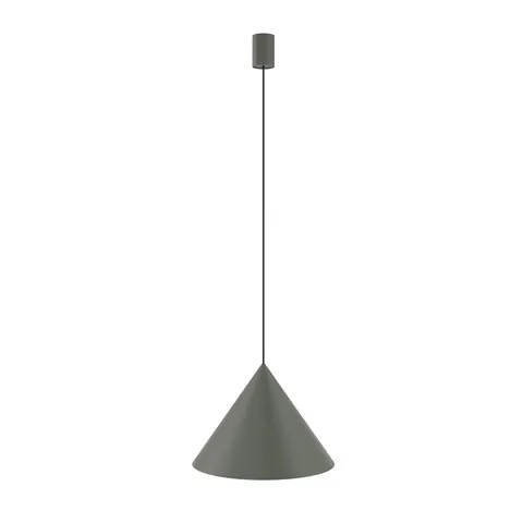 Ciemno szara lampa wisząca klosz stożek Nowodvorski 10879 Zenith M GU10 35cm x 130cm