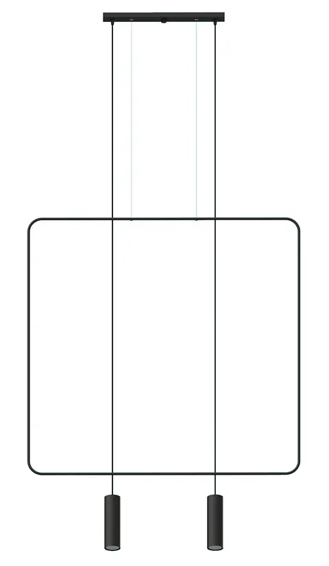 Lampa wisząca RANA 2 czarna GU10 2x40W IP20 TH.019CZ THORO