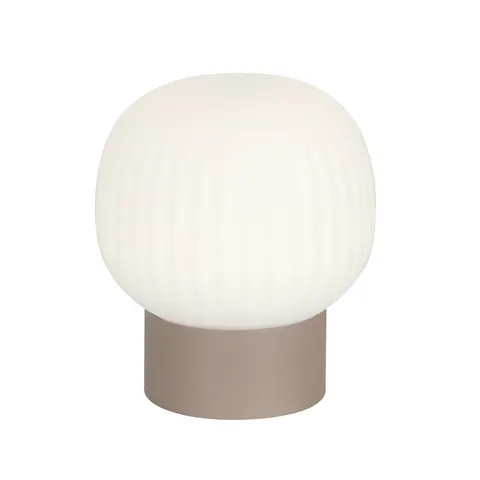 Lampka nocna MONTES 6W LED brązowa biały klosz Italux TB-02217-1-BRO
