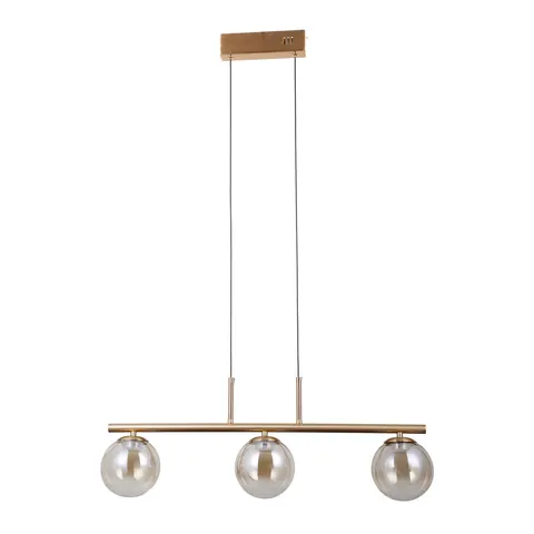 Lampa sufitowa VELADA 3x5W LED złota Kule Amber 3000K Italux PND-34381-3-HBR