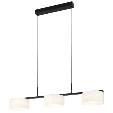 Lampa sufitowa wisząca AUSTIS 3 LED czarna, biała