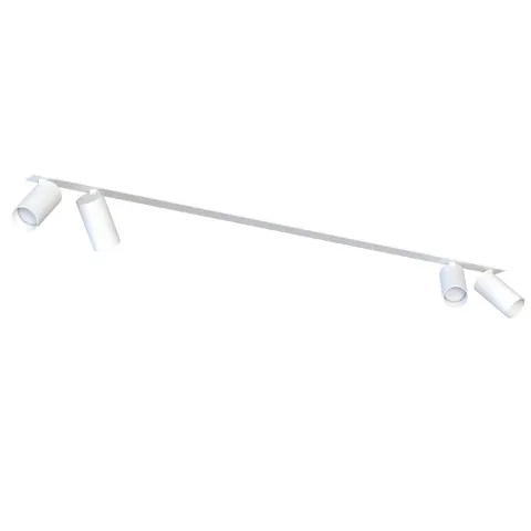 Biała podłużna wpuszczna w sufit listwa z reflektorami Nowodvorski 7831 Mono Surface IV 4xGU10 118cm