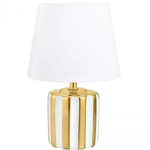 Lampa stołowa HS9143-GD biało złota